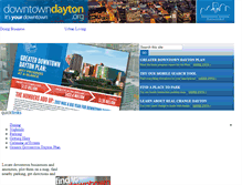 Tablet Screenshot of downtown-dayton.org